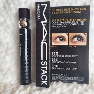 MAC Stack Micro Brush  Mascara New In Box Full Size 12 ml